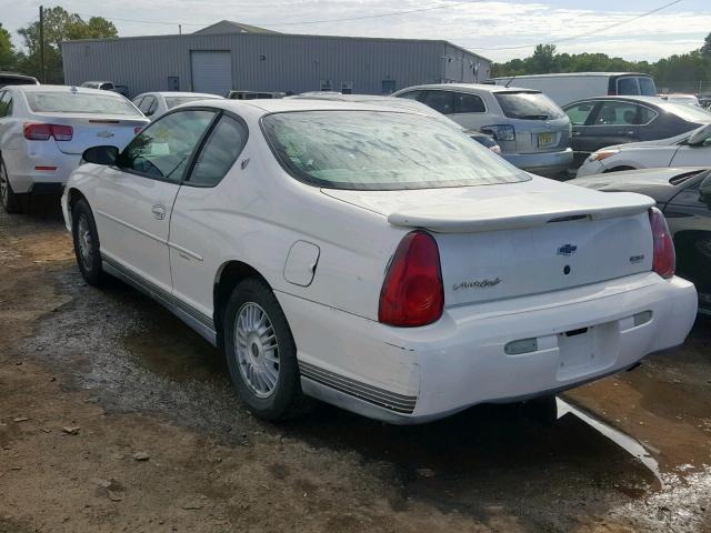 2G1WW12E329216823 - 2002 CHEVROLET MONTE CARL თეთრი ფოტო 3