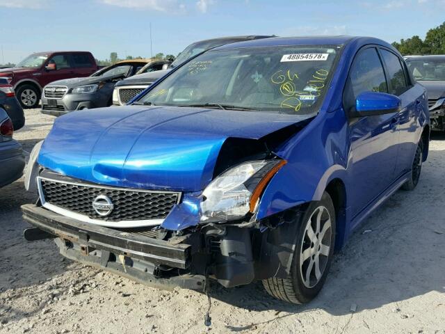 3N1AB6AP3CL690611 - 2012 NISSAN SENTRA 2.0 BLUE photo 2