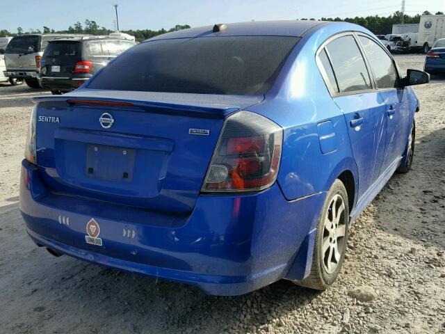 3N1AB6AP3CL690611 - 2012 NISSAN SENTRA 2.0 BLUE photo 4