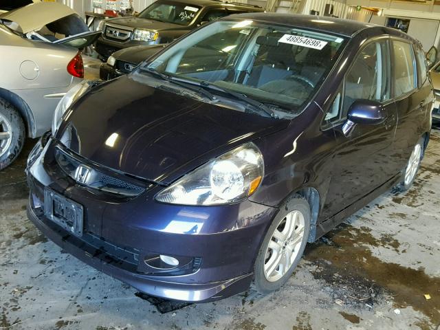 JHMGD37688S011034 - 2008 HONDA FIT SPORT PURPLE photo 2