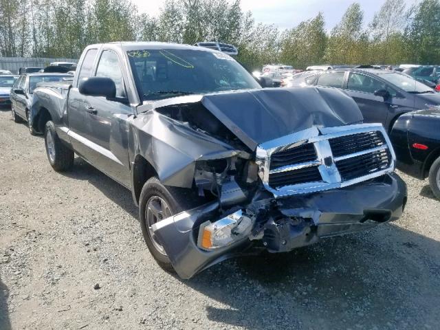 1D7HW42N86S654233 - 2006 DODGE DAKOTA SLT GRAY photo 1