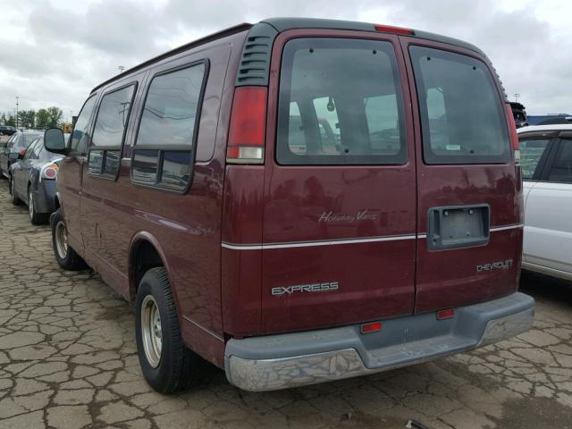 1GBFG15W5Y1165481 - 2000 CHEVROLET EXPRESS G1 RED photo 3