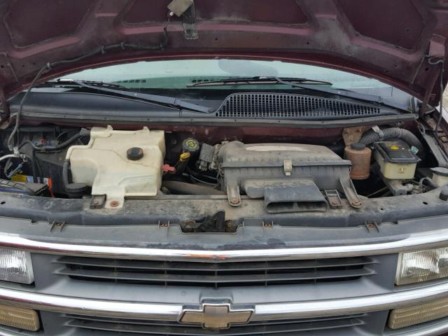 1GBFG15W5Y1165481 - 2000 CHEVROLET EXPRESS G1 RED photo 7