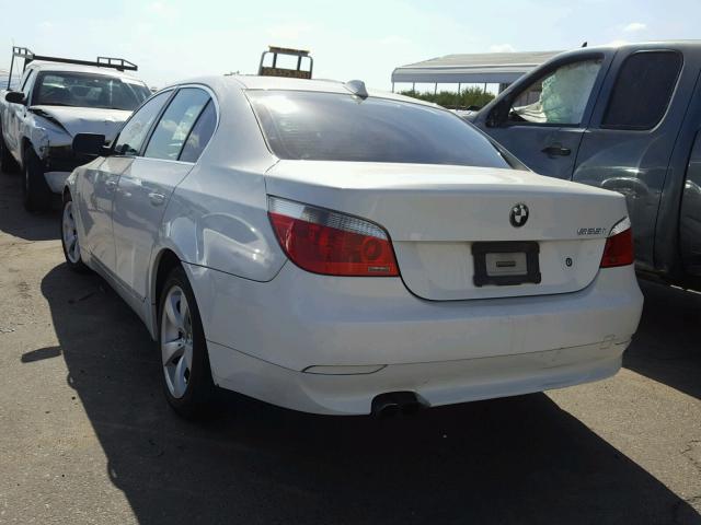 WBANE53517CW63112 - 2007 BMW 525 I WHITE photo 3