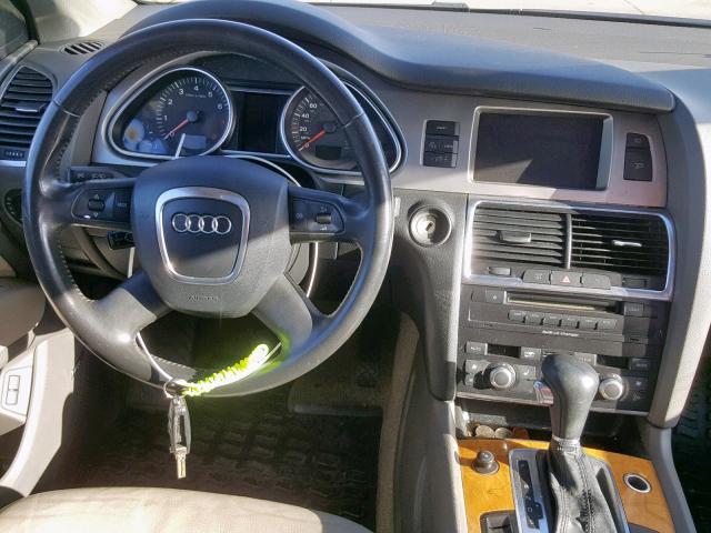 WA1BY74L27D055299 - 2007 AUDI Q7 3.6 QUA CHARCOAL photo 9