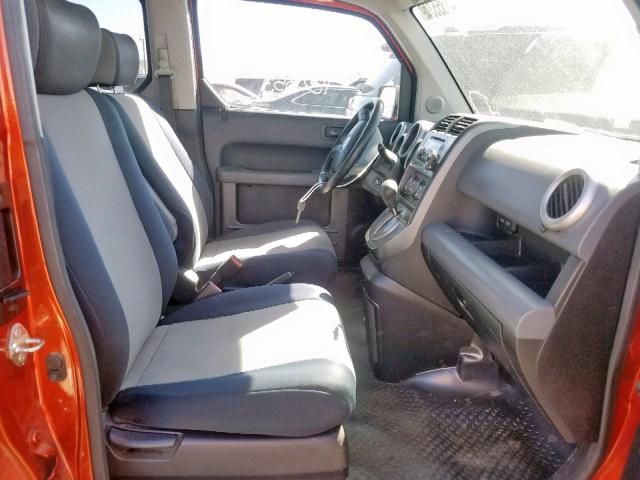 5J6YH18573L002570 - 2003 HONDA ELEMENT EX ORANGE photo 5