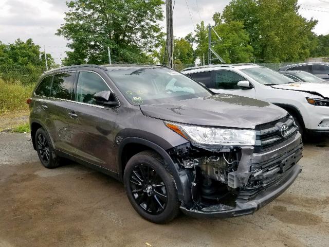 5TDJZRFH4KS573804 - 2019 TOYOTA HIGHLANDER GRAY photo 1