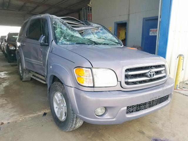 5TDZT38A52S133687 - 2002 TOYOTA SEQUOIA LI GRAY photo 1