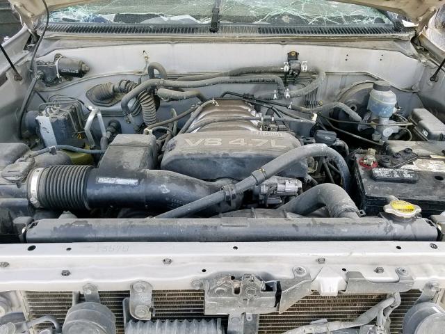 5TDZT38A52S133687 - 2002 TOYOTA SEQUOIA LI GRAY photo 7