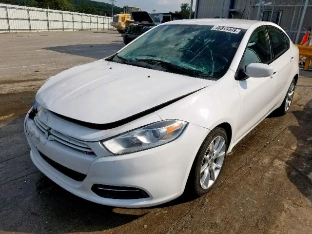 1C3CDFBA2DD188632 - 2013 DODGE DART SXT WHITE photo 2