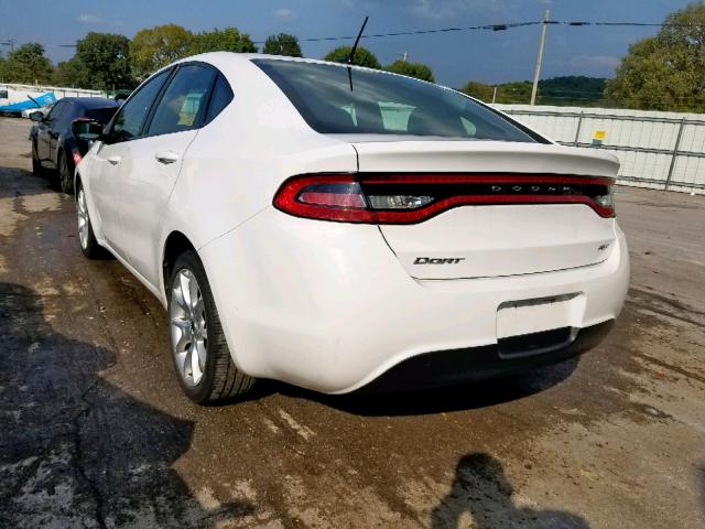 1C3CDFBA2DD188632 - 2013 DODGE DART SXT WHITE photo 3