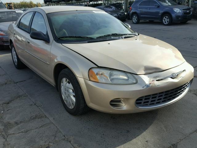 1C3EL46X01N604889 - 2001 CHRYSLER SEBRING LX GOLD photo 1