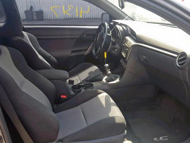 JTKJF5C7XE3080379 - 2014 TOYOTA SCION TC ნაცრისფერი ფოტო 5