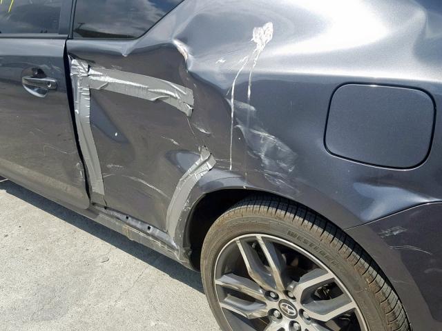 JTKJF5C7XE3080379 - 2014 TOYOTA SCION TC ნაცრისფერი ფოტო 9