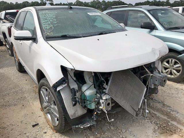 2FMDK3JC8EBB21799 - 2014 FORD EDGE SEL WHITE photo 1