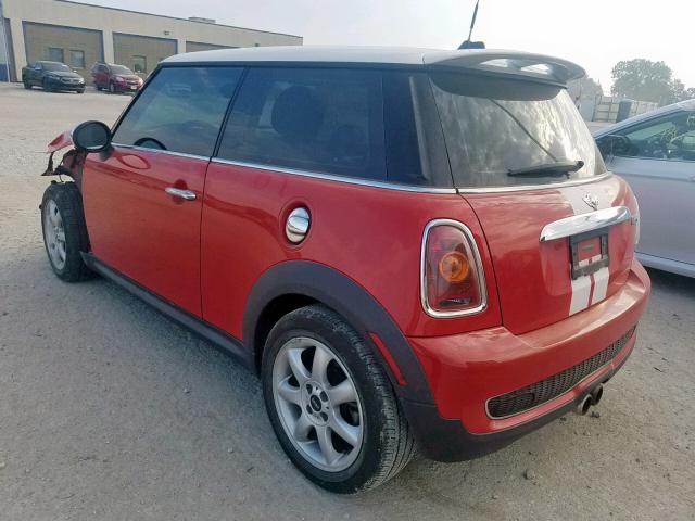 WMWMF73598TV38168 - 2008 MINI COOPER S RED photo 3