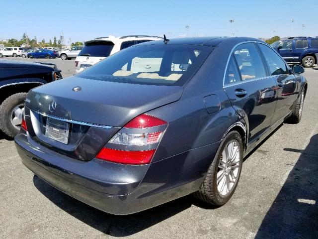 WDDNG71XX7A039193 - 2007 MERCEDES-BENZ S 550 GRAY photo 4