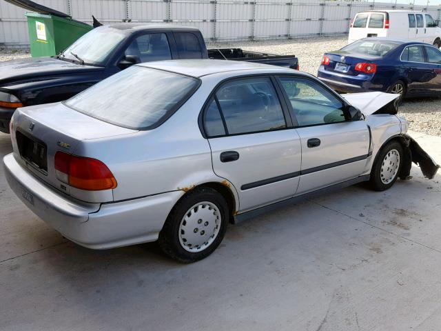 1HGEJ6521VL025142 - 1997 HONDA CIVIC DX SILVER photo 4