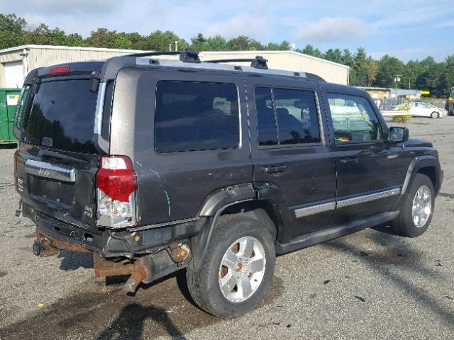 1J8HG58206C125498 - 2006 JEEP COMMANDER GRAY photo 4