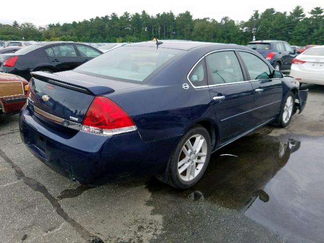 2G1WU583881238892 - 2008 CHEVROLET IMPALA LTZ BLUE photo 4