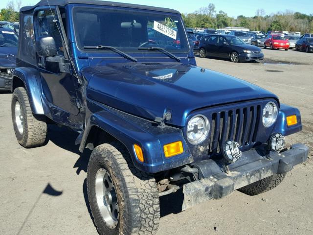 1J4FA39S83P363178 - 2003 JEEP WRANGLER C BLUE photo 1