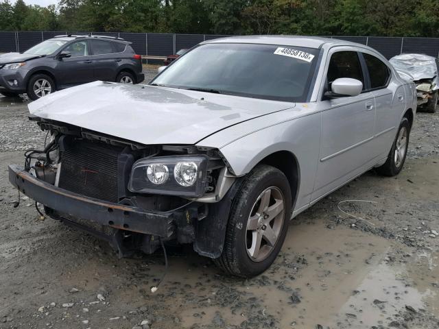 2B3CA3CV8AH188624 - 2010 DODGE CHARGER SX SILVER photo 2