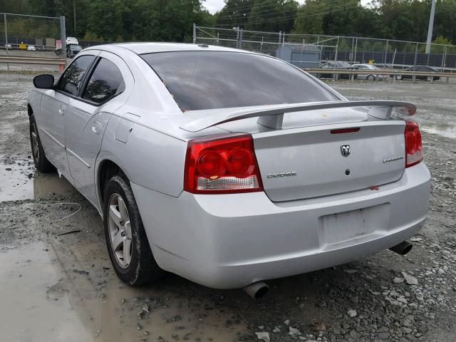 2B3CA3CV8AH188624 - 2010 DODGE CHARGER SX SILVER photo 3