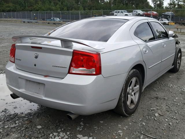 2B3CA3CV8AH188624 - 2010 DODGE CHARGER SX SILVER photo 4