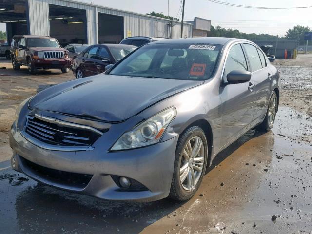 JN1CV6AP8AM405713 - 2010 INFINITI G37 BASE CHARCOAL photo 2