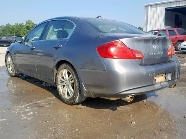 JN1CV6AP8AM405713 - 2010 INFINITI G37 BASE CHARCOAL photo 3