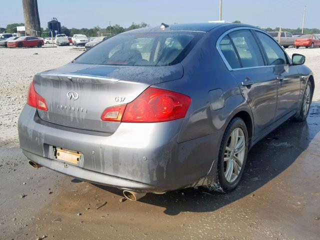 JN1CV6AP8AM405713 - 2010 INFINITI G37 BASE CHARCOAL photo 4