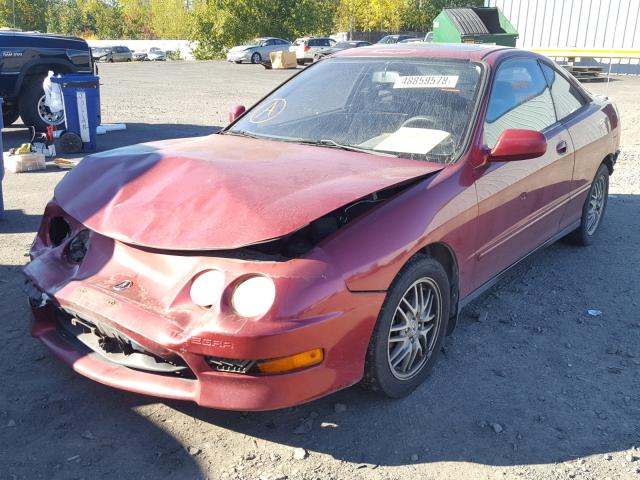 JH4DC43591S000848 - 2001 ACURA INTEGRA LS RED photo 2