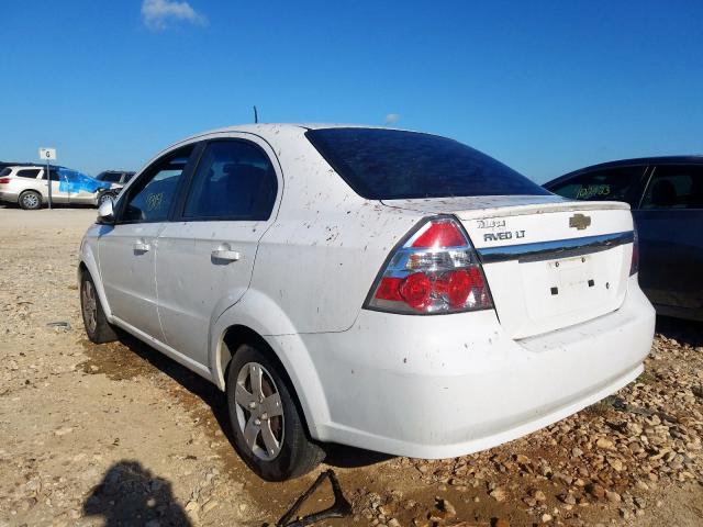 KL1TD5DE7BB146981 - 2011 CHEVROLET AVEO LS WHITE photo 3