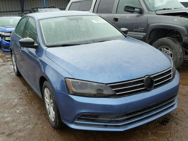 3VWLA7AJ1FM328606 - 2015 VOLKSWAGEN JETTA TDI BLUE photo 1