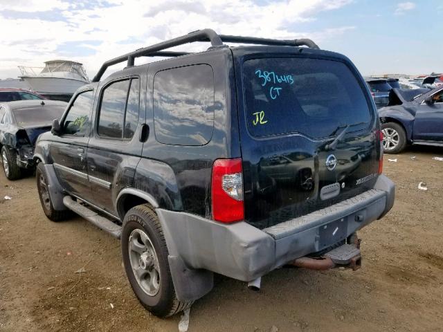 5N1ED28T44C607457 - 2004 NISSAN XTERRA XE BLACK photo 3