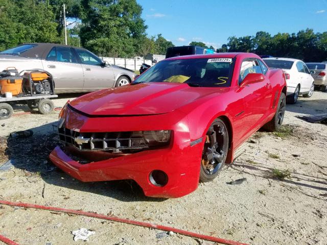 2G1FA1EV8A9183830 - 2010 CHEVROLET CAMARO LS RED photo 2