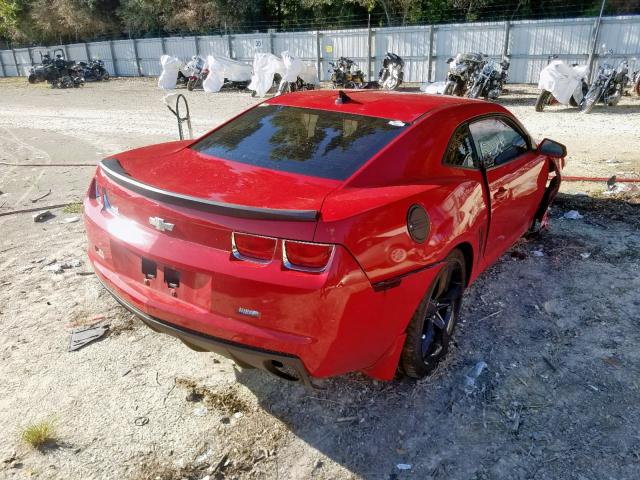 2G1FA1EV8A9183830 - 2010 CHEVROLET CAMARO LS RED photo 4