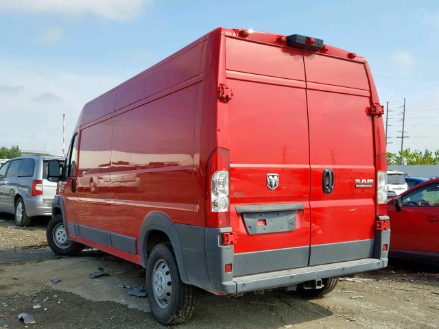 3C6TRVDG7JE154650 - 2018 RAM PROMASTER 红色 照片 3