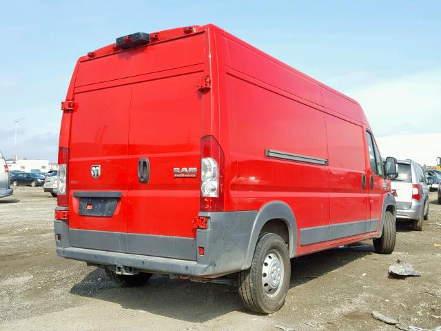 3C6TRVDG7JE154650 - 2018 RAM PROMASTER 红色 照片 4