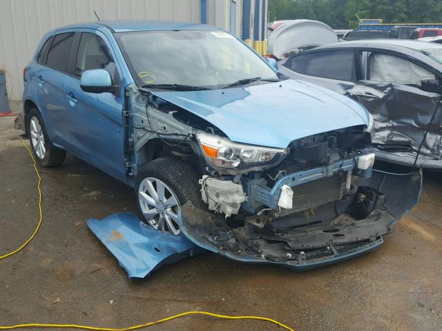 JA4AP4AU0CZ007355 - 2012 MITSUBISHI OUTLANDER BLUE photo 1