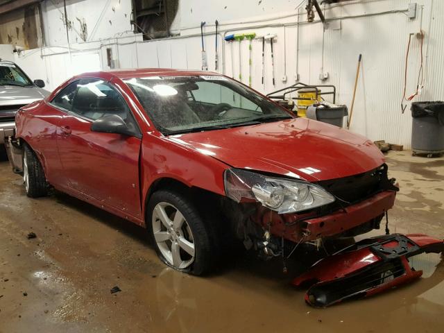 1G2ZH36N074248762 - 2007 PONTIAC G6 GT RED photo 1