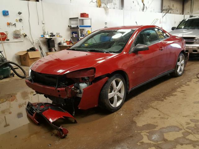 1G2ZH36N074248762 - 2007 PONTIAC G6 GT RED photo 2