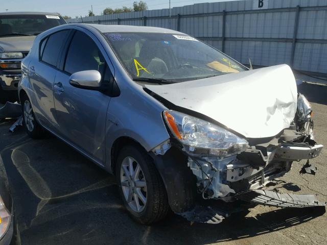 JTDKDTB31E1573903 - 2014 TOYOTA PRIUS C SILVER photo 1