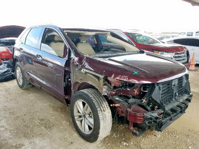 2FMPK3J91HBB88573 - 2017 FORD EDGE SEL BURGUNDY photo 1