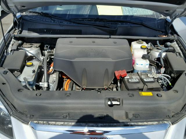 2T3YL4DV0EW003491 - 2014 TOYOTA RAV4 EV SILVER photo 7