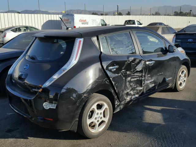 1N4AZ0CP7DC404202 - 2013 NISSAN LEAF S BLACK photo 4