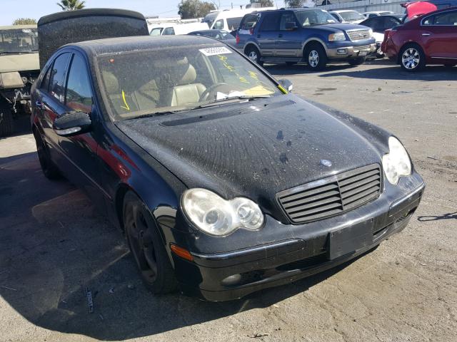 WDBRF61J33E012861 - 2003 MERCEDES-BENZ C 240 BLACK photo 1