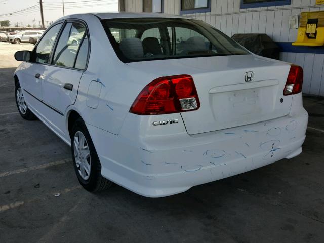 2HGES16394H632411 - 2004 HONDA CIVIC DX V WHITE photo 3