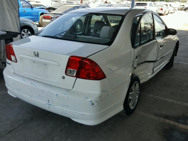 2HGES16394H632411 - 2004 HONDA CIVIC DX V WHITE photo 4