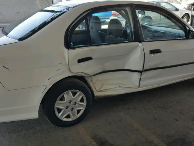 2HGES16394H632411 - 2004 HONDA CIVIC DX V WHITE photo 9